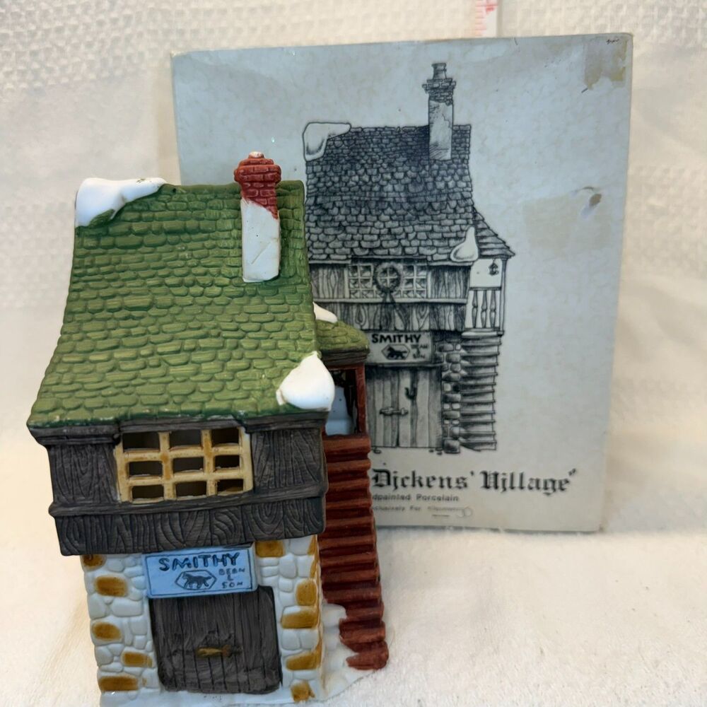 Department 56 Dickens' Village "Bean & Son Smithy Shop" Lit House